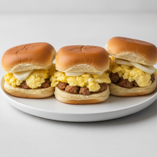 Sausage Egg and Cheese Breakfast Sliders