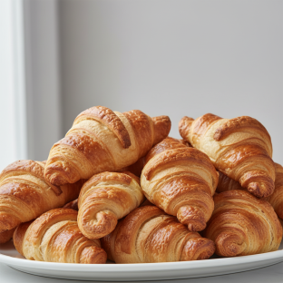 Golden Croissants Tray