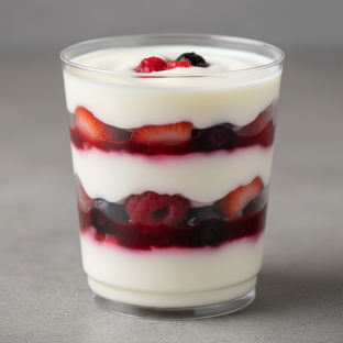 Yogurt Parfait with Berries Compote