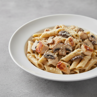 Mushroom Cream Gluten Free Penne with Chicken