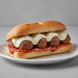 Meatball Parmesan Sandwich Meatball Parmesan Sandwich