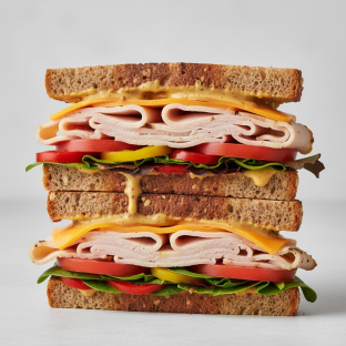 Smoked Turkey Cheddar Sandwich Smoked Turkey Cheddar Sandwich