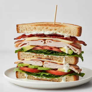 Smoked Turkey Club Sandwich Smoked Turkey Club Sandwich