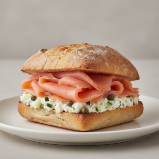 Smoked Salmon Sandwich Smoked Salmon Sandwich