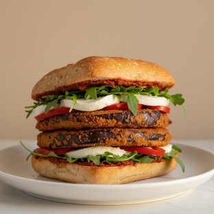 Eggplant Cutlet Sandwich Eggplant Cutlet Sandwich