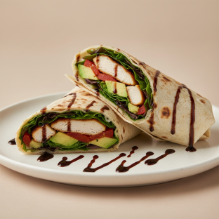 Balsamic Wrap with Greek Salad Balsamic Wrap with Greek Salad