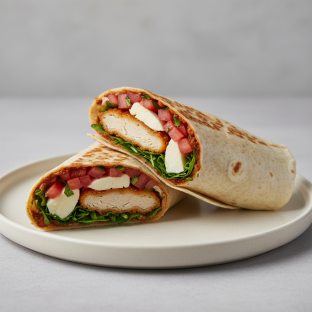 Tuscan Wrap with Greek Salad Tuscan Wrap with Greek Salad