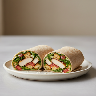 Chicken Caesar Wrap with Chef's Salad Chicken Caesar Wrap with Chef's Salad