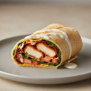 Chicken Bacon Ranch Wrap with Chef's Salad Chicken Bacon Ranch Wrap with Chef's Salad