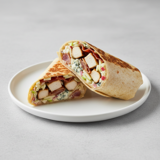 Chicken Bleu Wrap with Chef's Salad Chicken Bleu Wrap with Chef's Salad