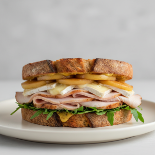 Smoked Turkey Brie Sandwich with Chef Salad Smoked Turkey Brie Sandwich with Chef Salad