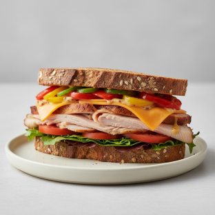 Smoked Turkey Cheddar Sandwich Smoked Turkey Cheddar Sandwich