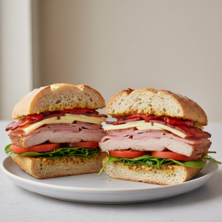 Little Piggy Sandwich with Chef Salad Little Piggy Sandwich with Chef Salad