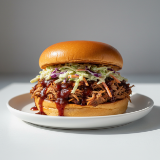 Pulled Pork Sandwich with Chef Salad Pulled Pork Sandwich with Chef Salad