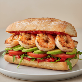 Grilled Jumbo Shrimp Sandwich Grilled Jumbo Shrimp Sandwich