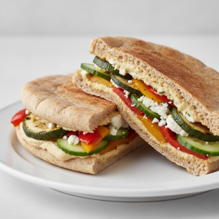 Mediterranean Veggie Sandwich Mediterranean Veggie Sandwich