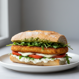 Eggplant Milanese Sandwich Eggplant Milanese Sandwich