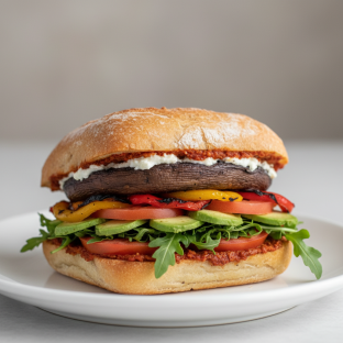 Portobello Mushroom Sandwich Portobello Mushroom Sandwich