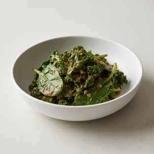 Miso Glazed Greens Miso Glazed Greens