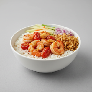Shrimp Gambas Rice Bowl Shrimp Gambas Rice Bowl