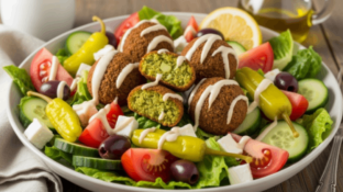 Mr. Gyros Salad with Falafel