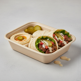 Kofta Kebab Wrap Boxed Meal Kofta Kebab Wrap Boxed Meal