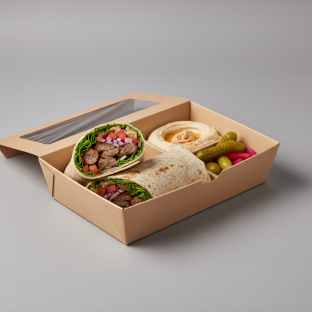 Lamb Shish Kebab Wrap Boxed Meal Lamb Shish Kebab Wrap Boxed Meal