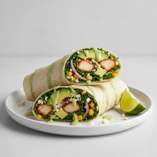 Crispy Chicken Poblano Wrap