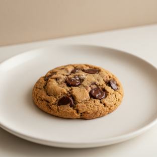 Freshly Baked Chocolate Chip Cookie