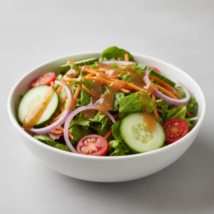 Side Mixed Greens Salad with Italian Dressing