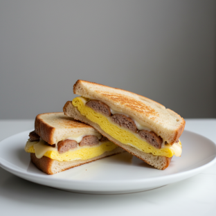 Breakfast Panini with Sausage