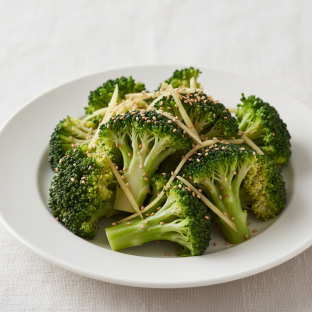 Ginger Sesame Steamed Broccoli Ginger Sesame Steamed Broccoli