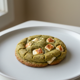 Matcha White Chocolate Chip Cookie
