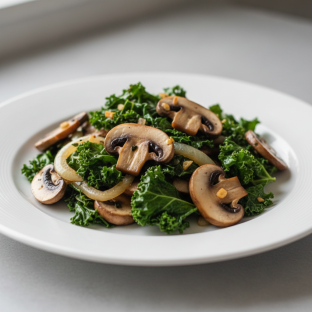 Vegan Mushroom Kale Saute