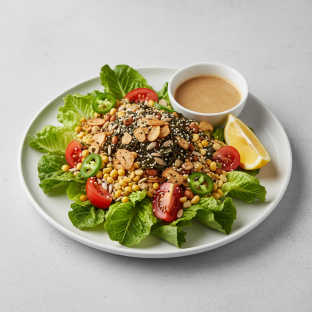 Tea Leaf Salad with Romaine - Vegan