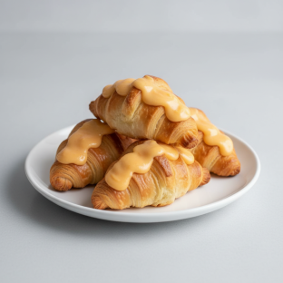Mango Cream Filled Mini Croissants