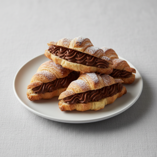 Espresso Cream Filled Mini Croissants