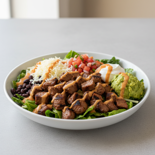 Steak Guisado Salad With Chipotle Ranch