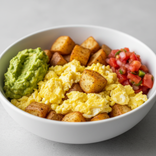 Potato and Egg Breakfast Burrito Bowl