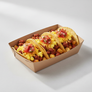 Chorizo, Egg and Cheese Breakfast Taco Box