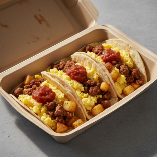Sausage and Egg Breakfast Taco Box