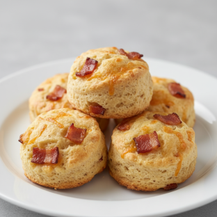Bacon, Smoked Cheddar Mini Scones
