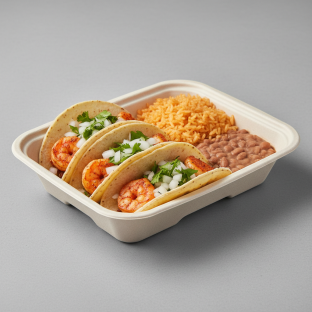 Mexican Style Shrimp Taco Box on Corn Tortillas [16oz]