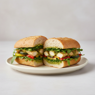Gluten Free Chicken Pesto Sandwich