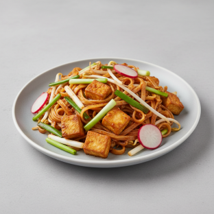 Vegan Tofu Pad Thai (NO Eggs and Fish Sauce)