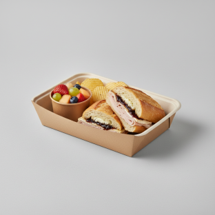 French Turkey Sandwich Boxed Meal | Sea Salt Chips | Fruit Cup