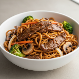 Mongolian Beef Teriyaki Noodles