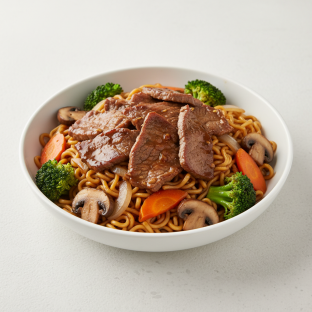 Mongolian Beef Belly Teriyaki Noodles