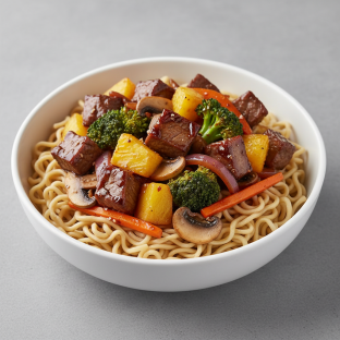 Mongolian Beef Pineapple Bowl