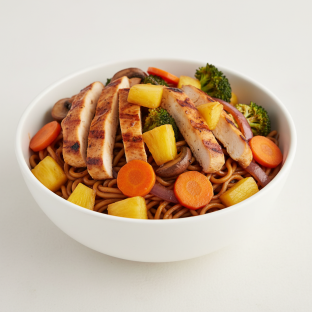 Mongolian Chicken Pineapple Bowl